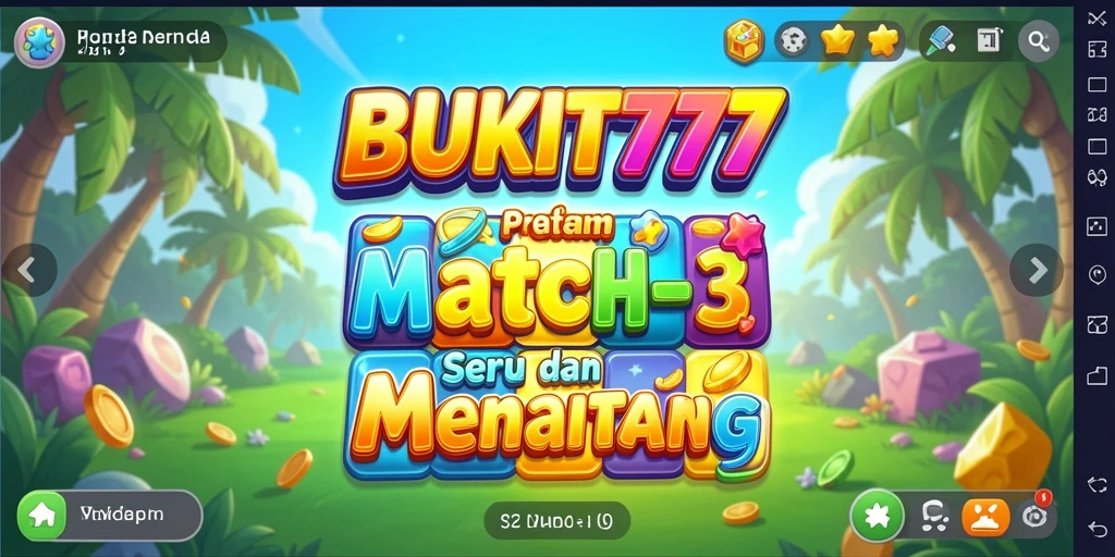 Tampilan gameplay menarik dari BUKIT777 yang penuh warna.