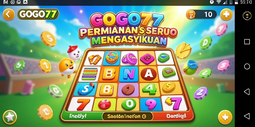 Screenshot gameplay GOGO77 menampilkan suasana bingo yang seru dan interaktif.