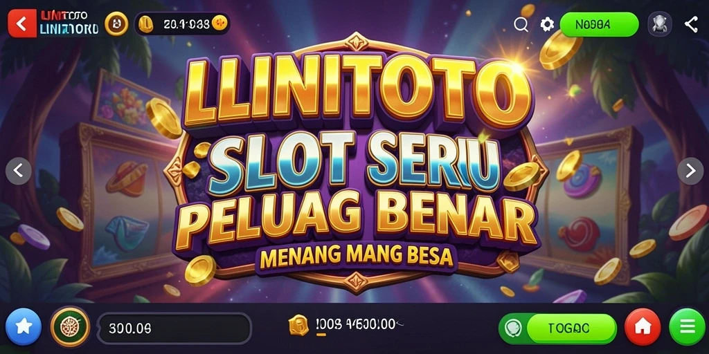 Tampilan gameplay LINITOTO yang menarik dengan banyak pilihan slot.