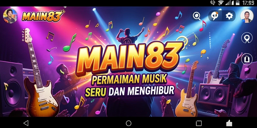 Screenshot menunjukkan gameplay seru di MAIN88 dengan berbagai pilihan lagu.
