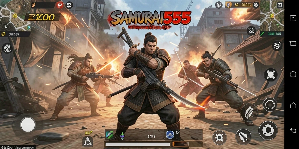 Gameplay seru dalam aksi TPS SAMURAI555 yang mendebarkan.